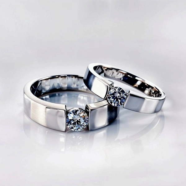 實驗室鑽石男女對戒80分(2件) 