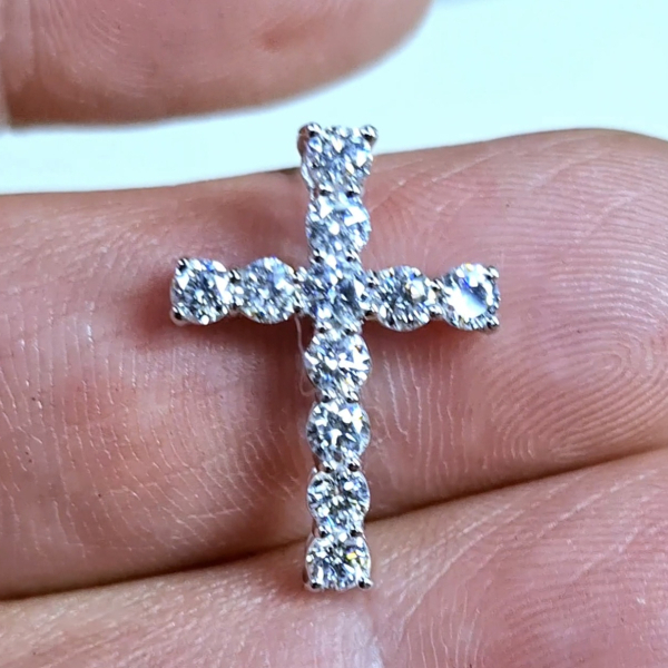 實驗室鑽石圓形墜子 