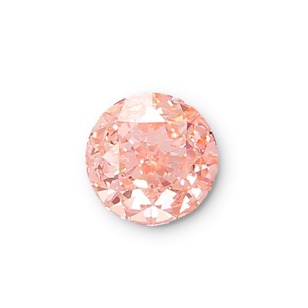 實驗室粉紅彩鑽圓形裸石2克拉 