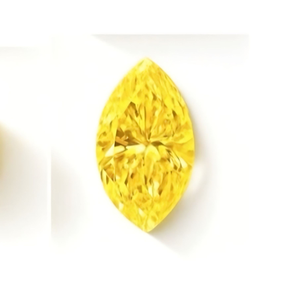 實驗室黃彩鑽馬眼形裸石5克拉 