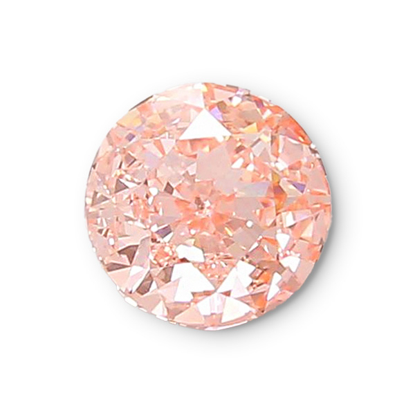 實驗室粉紅彩鑽圓形裸石7克拉 
