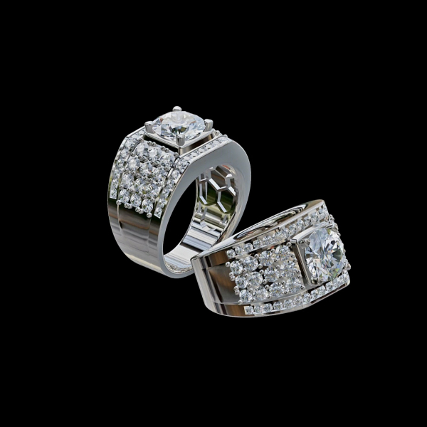 實驗室鑽石男戒3克拉 