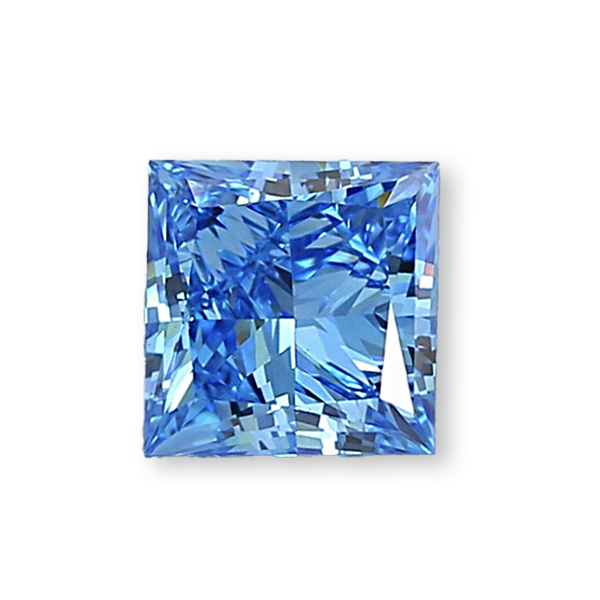 實驗室藍彩鑽公主形裸石5克拉 