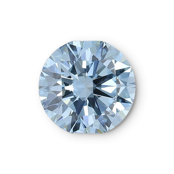 實驗室藍彩鑽圓形裸石5克拉 