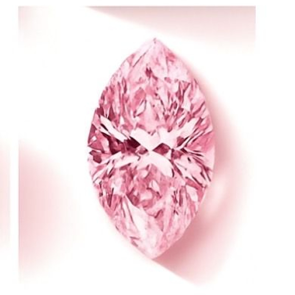 實驗室粉紅彩鑽馬眼形裸石3克拉 