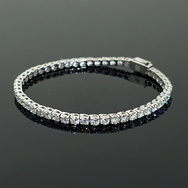 實驗室鑽石圓形手錬5克拉 