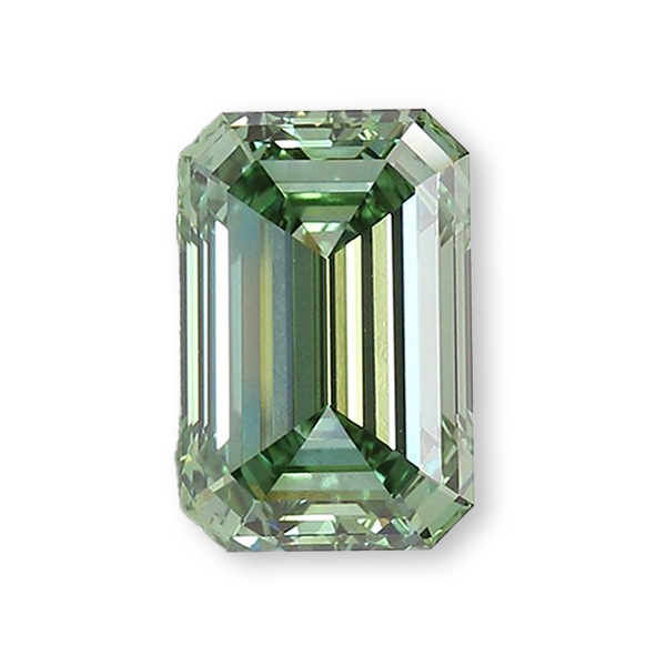 實驗室綠彩鑽祖母綠形裸石10克拉 