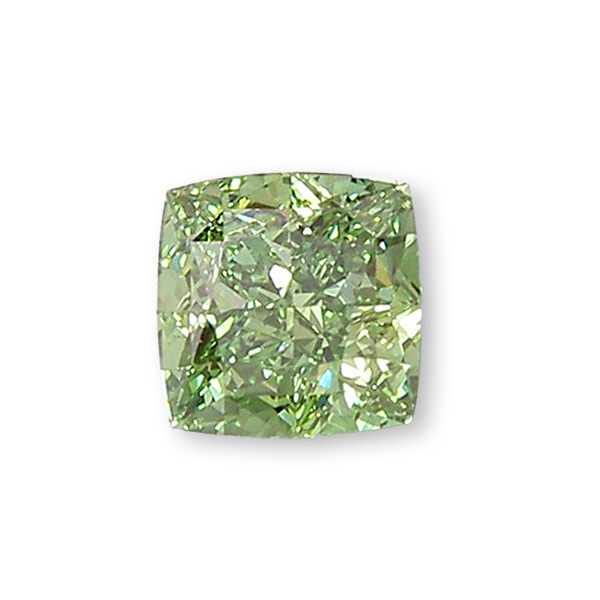 實驗室綠彩鑽枕形裸石3克拉 