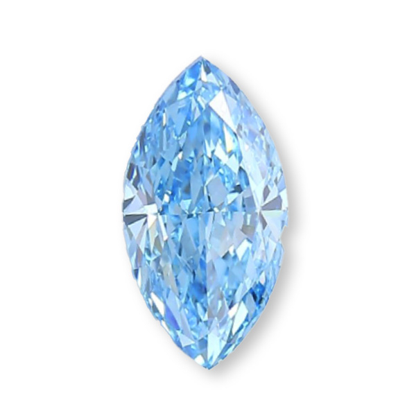 實驗室藍彩鑽馬眼形裸石10克拉 