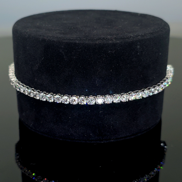 實驗室鑽石圓形手錬8克拉 