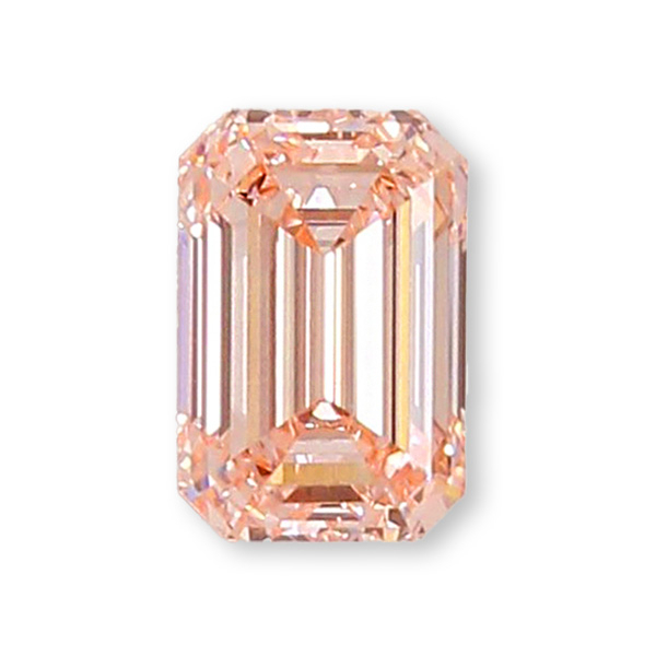 實驗室粉紅彩鑽祖母綠形裸石10克拉 