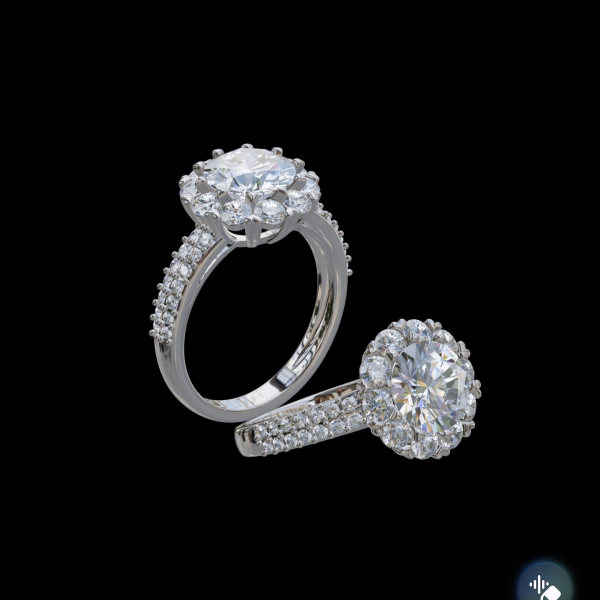 實驗室鑽石女戒2克拉 