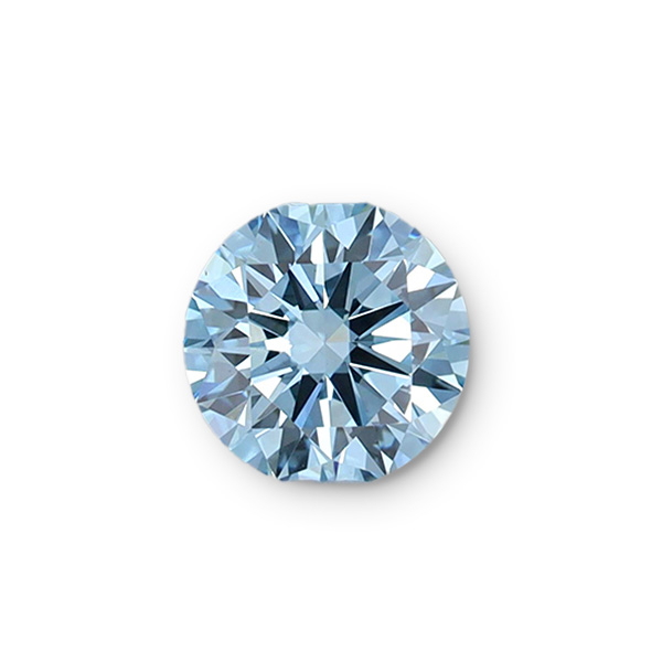實驗室藍彩鑽圓形裸石2克拉 
