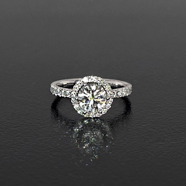 實驗室鑽石圓鑽女戒1克拉D.vs1 