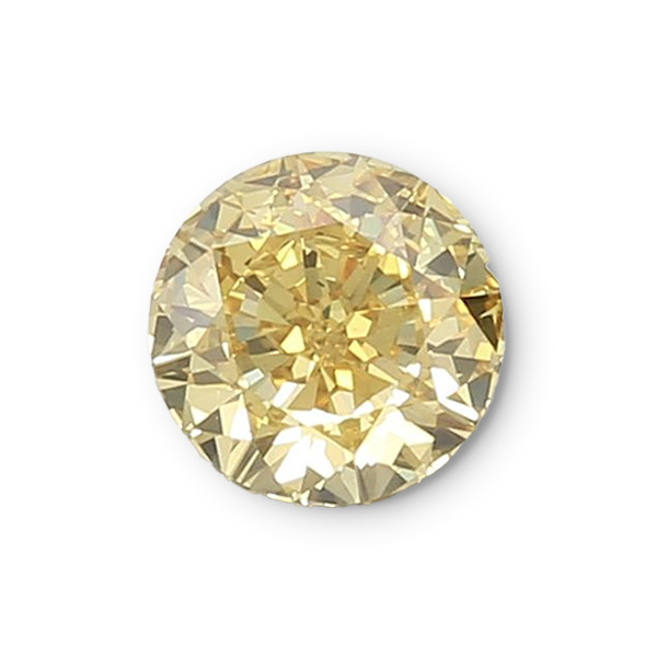 實驗室黃彩鑽圓形裸石5克拉 