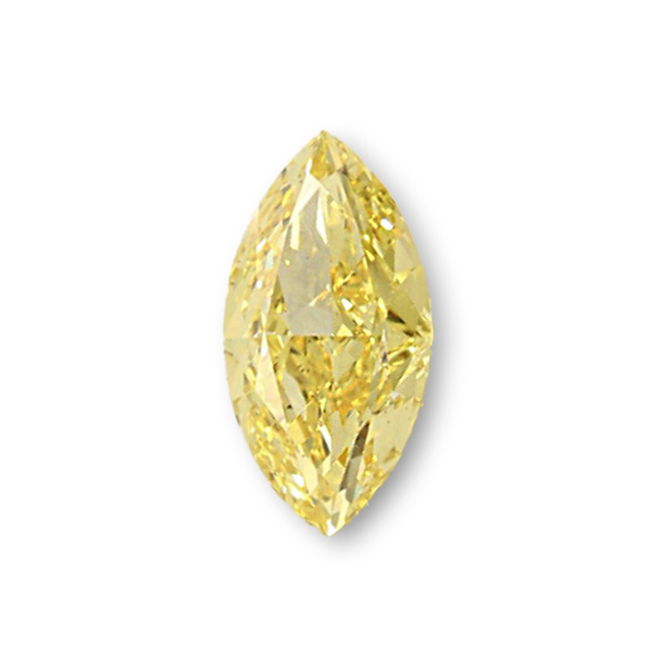 實驗室黃彩鑽馬眼形裸石3克拉 