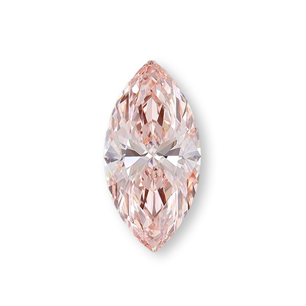 實驗室粉紅彩鑽馬眼形裸石3克拉 