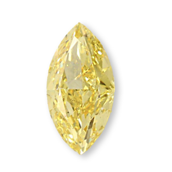 實驗室黃彩鑽馬眼形裸石10克拉 